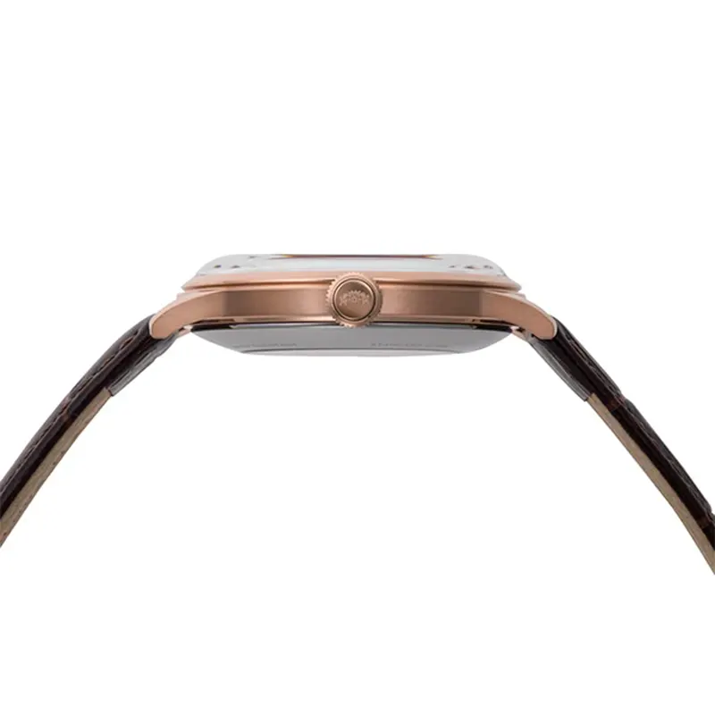 Orient Open Heart White Dial Rose Gold-tone Men's Watch- RA-AG0001S